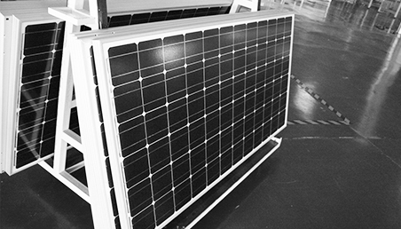 Panel solar de silicio monocristalino