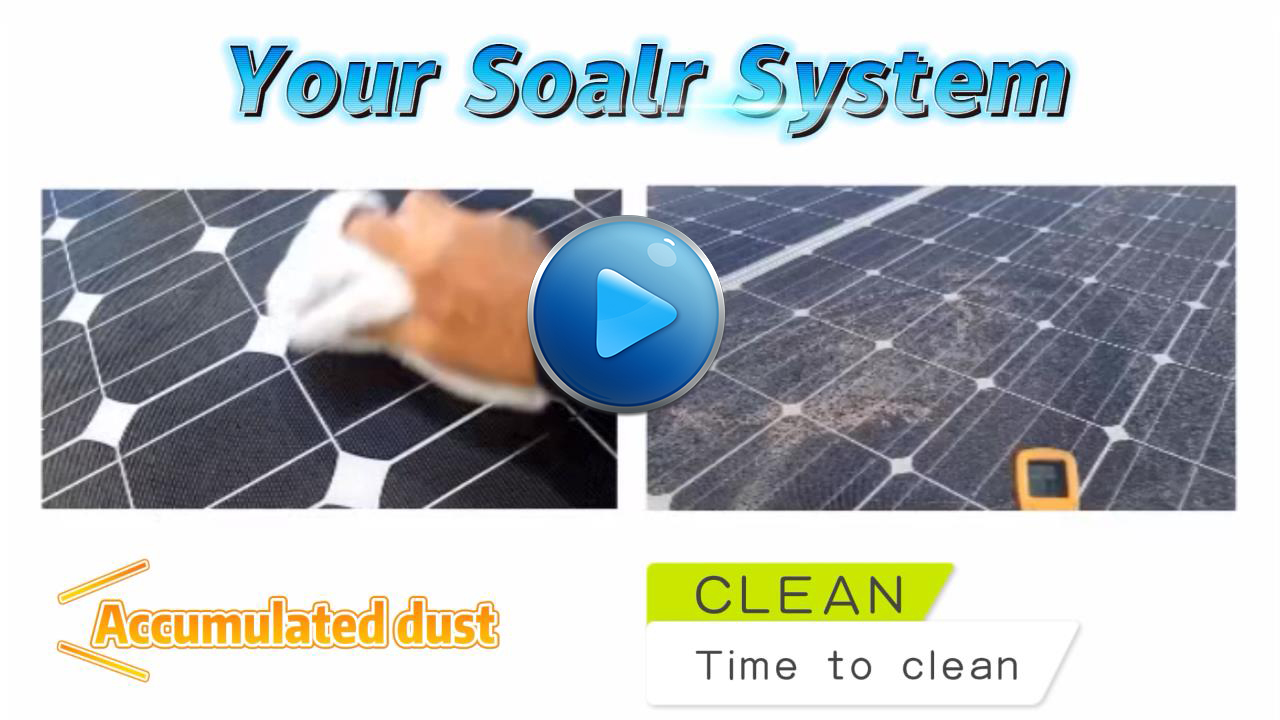 Clean your solar panels, don’t worry