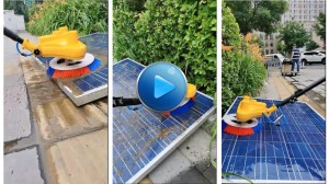 Water Cleaning of Single Head Solar Panel Cleaning Brush